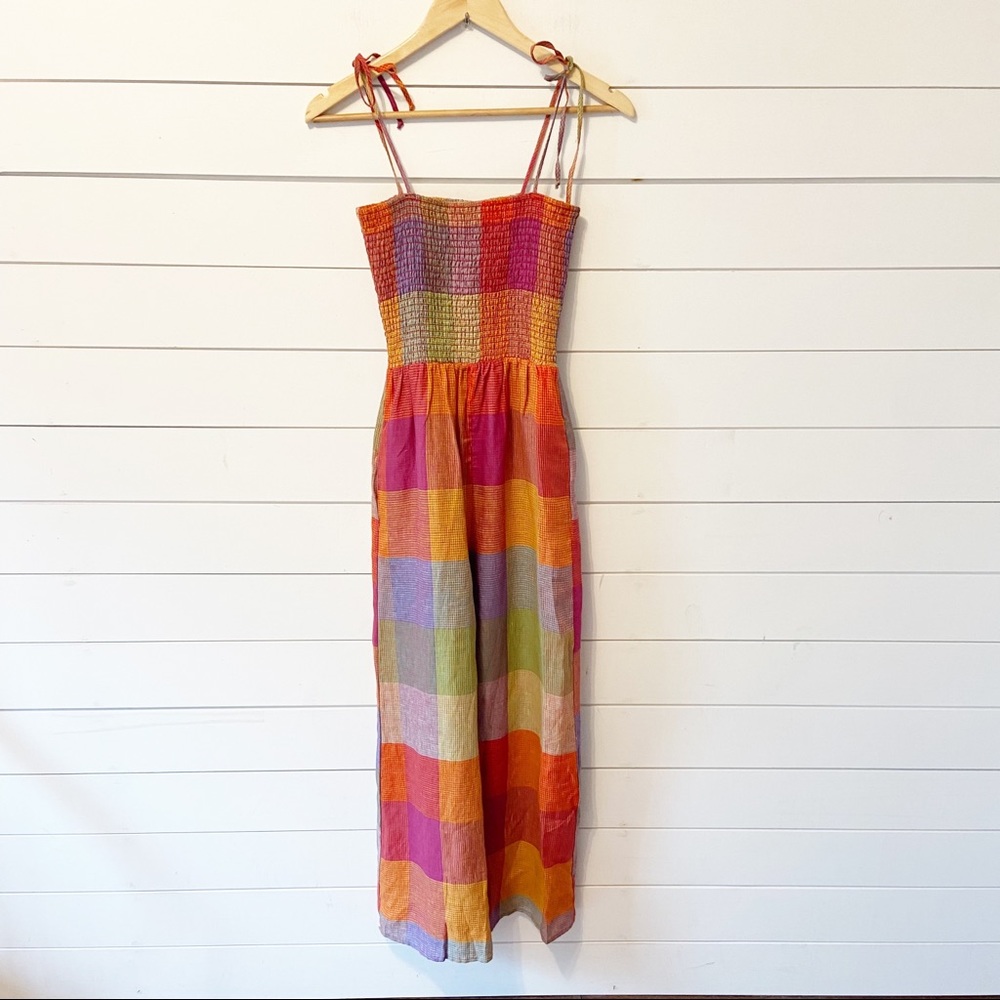 Anthropologie Multicolor Plaid Jumpsuit - Picture 4 of 15